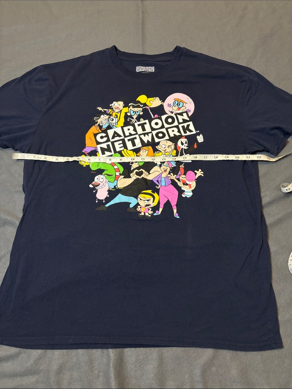 Cartoon Network Character Collage Graphic Tee Navy Cartoon Shirt Sz XL - Picture 6 of 8